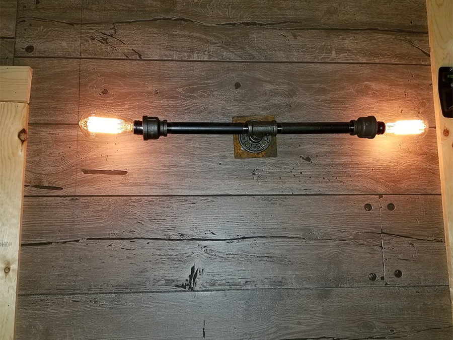 Pipe Sconce