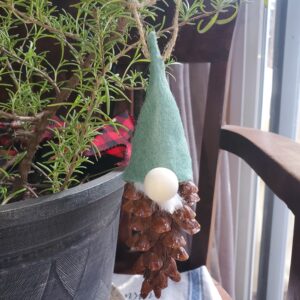 Gnome Pinecone Ornament