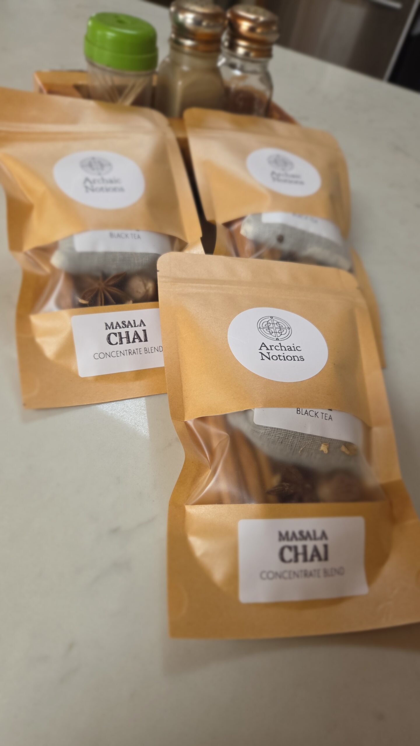 picture showing envelope with masala chai spices and tea
